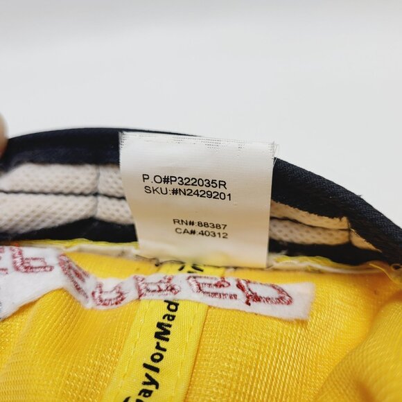TaylorMade Hat Adult Yellow PGA Tour Preferred SLDR Strapback Casual Distressed - Picture 10 of 11